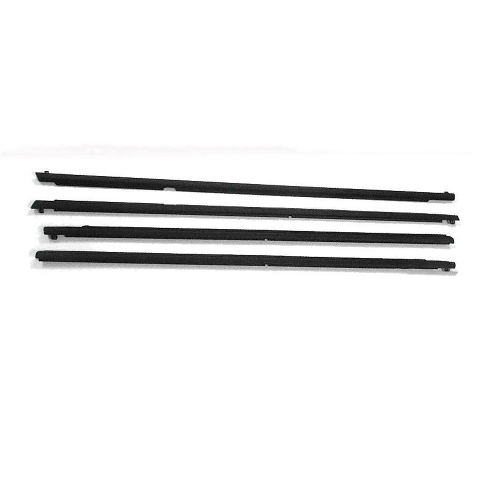 Qibbei One Color 4Pcs Window Weatherstrip For Mazda 3 2004-2009 Outer Glass Sealing Belts Trim Strips Front Rear Waterproof