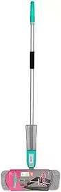 Noviça - Mop Spray Fit e Tecido de Microfibra para Limpeza Rápida, Cabo Articulado e Reservatório Plástico para Inserção do Produto de Limpeza, Bettanin