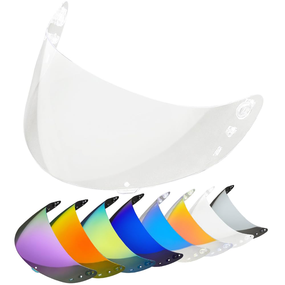 Moontogo Motorcycle Helmet Visor Faceshield for ICON IC-04,Airframe Pro,Airmada,Airform Capacete Moto Windshield (Clear) : Automotive
