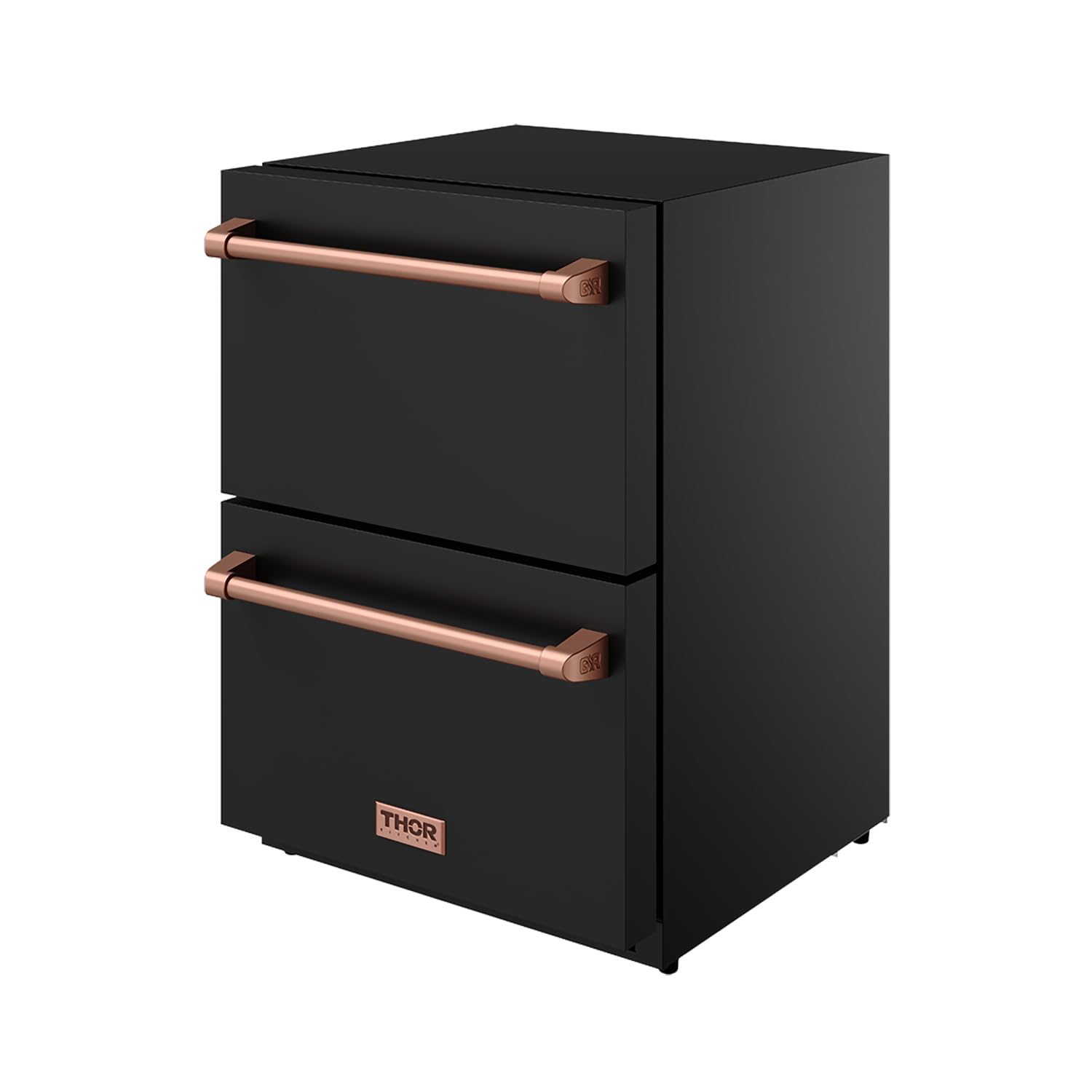 24 Inch Undercounter Built-In/Freestanding Drawer Freezer – Black/Rose Gold | Gordon Ramsay Series on Fridge.com