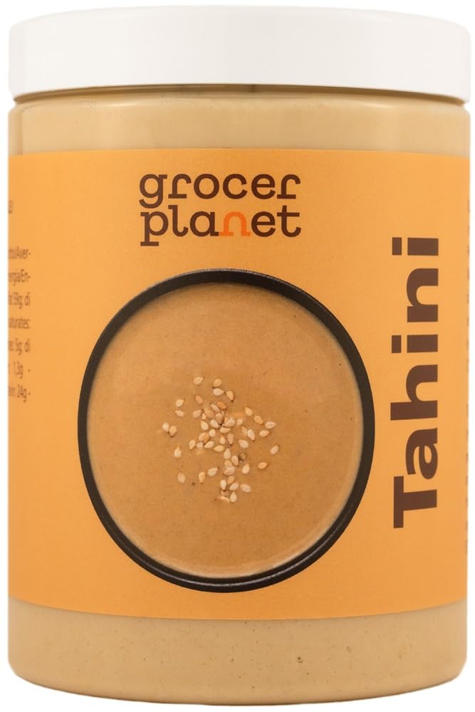 Grocer Planet - Tahini (1Kg) | Semillas de Sésamo Tostadas y Prensadas | Natural | Sin OGM | Vegano | Ideal para Humus