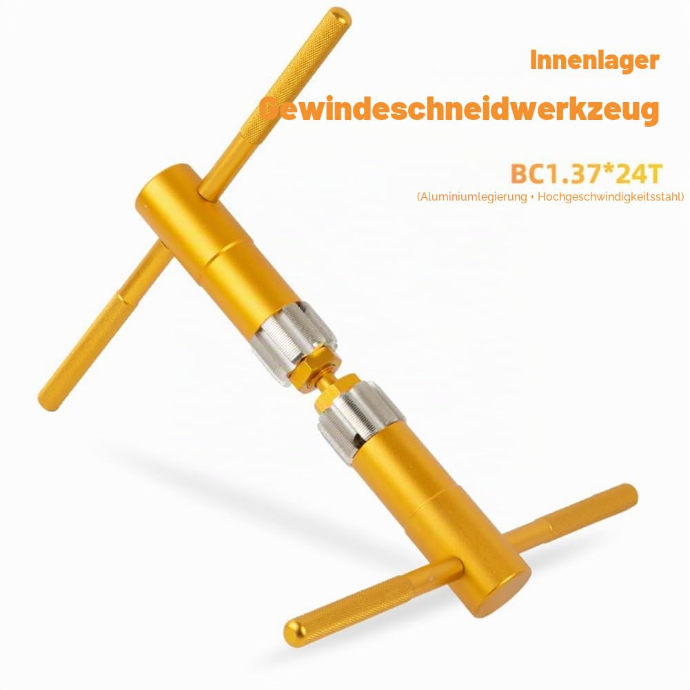 Fahrrad-Tretlagergewindeschneider BSA-Gewinde Tretlagergewindeschneider Fahrradreparatur-Werkzeugset