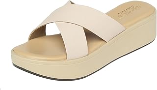 monrow Siya Leather Wedge Heels for Women & Girls | Fancy & Stylish Heel sandals |Extra Cushioning & Comfortable, Fashionable, Light Weight, Vegan, Fashion Heel Sandal for Girls, Causal wear-picture-33