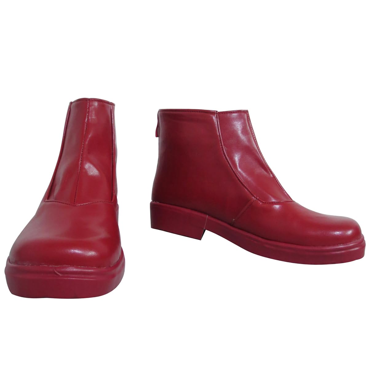 YuanCos Cosplay Shoes Anime Red Ankle Boots