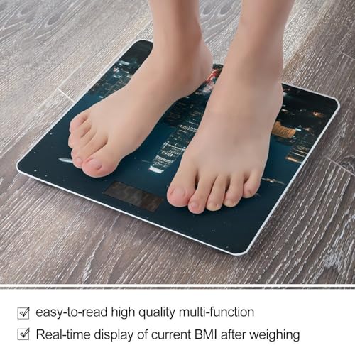 Báscula digital de baño con pantalla LCD y vidrio templado miniatura 5