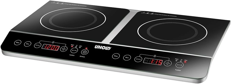 Double Elegance Induction Cooker, 3500 W, Stainless Steel/Black