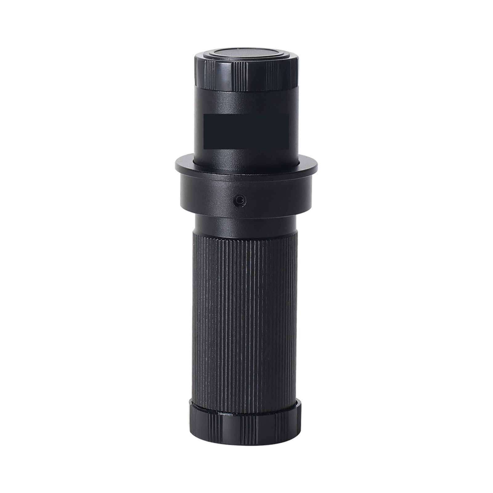 Lente de Microscopio, Lente Monocular 5X-150X Aumento Ajuste Zoom Lente de Montaje en C Cristal for cámara microscopio Industrial Lupa Ocular 28/35mm(Silver)