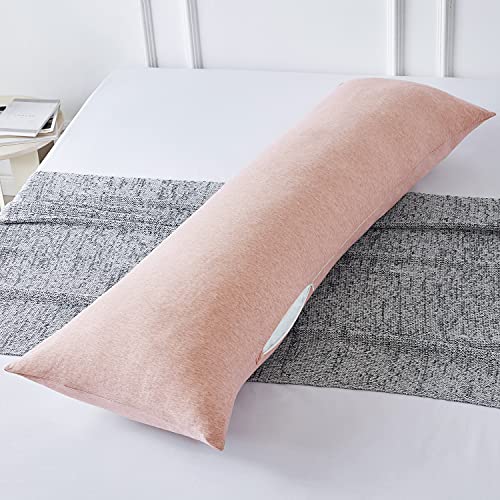 Cream Cotton Body Pillowcase 20x54 Inch with Zipper