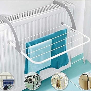 Vajin Window Cloth Drying Hanger || Adjustable Door Cloth Hanger Rack Shelf || Balcony Corridor Windowsill Guardrail Hanging Laundry Organizer Hanger Stand