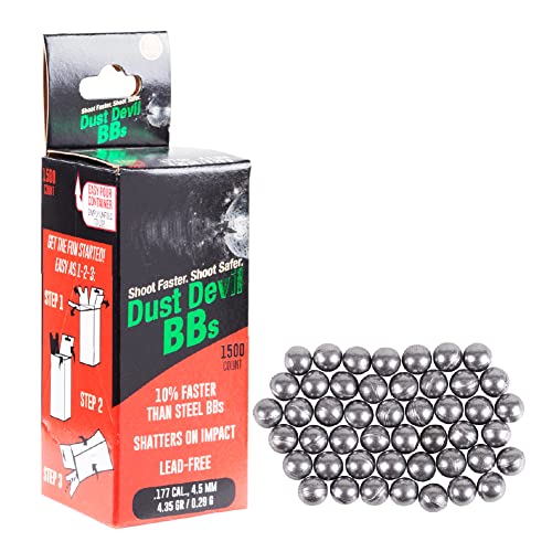 Air Venturi Dust Devil Mk2 Frangible BB Bullets, BB Gun Ammo, 1,500-Count