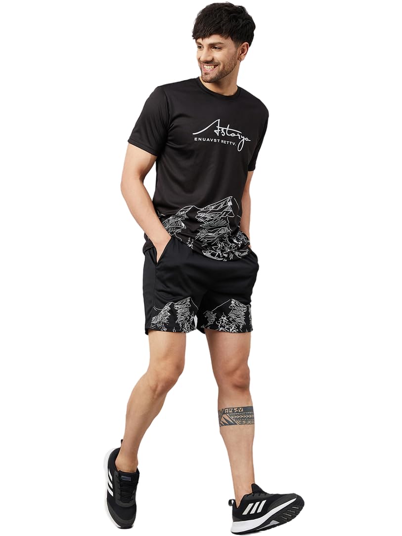 Chrome & CoralStay on-Trend with Our Stylish and Unique printed design Co-ord Set For Men