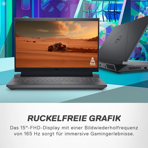 Dell G15 5530 Gaming Laptop | 15.6'' FHD 165Hz 3ms Display | Intel Core i7-13650HX | 16 GB RAM | 512 GB SSD | NVIDIA GeForce RTX 4060 | Windows 11 | QWERTZ – Bild 6