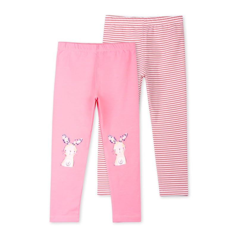 Image of ARIEL Cotton Printed Non-Transparent Regular Fit Ankle Length Leggings for Girls