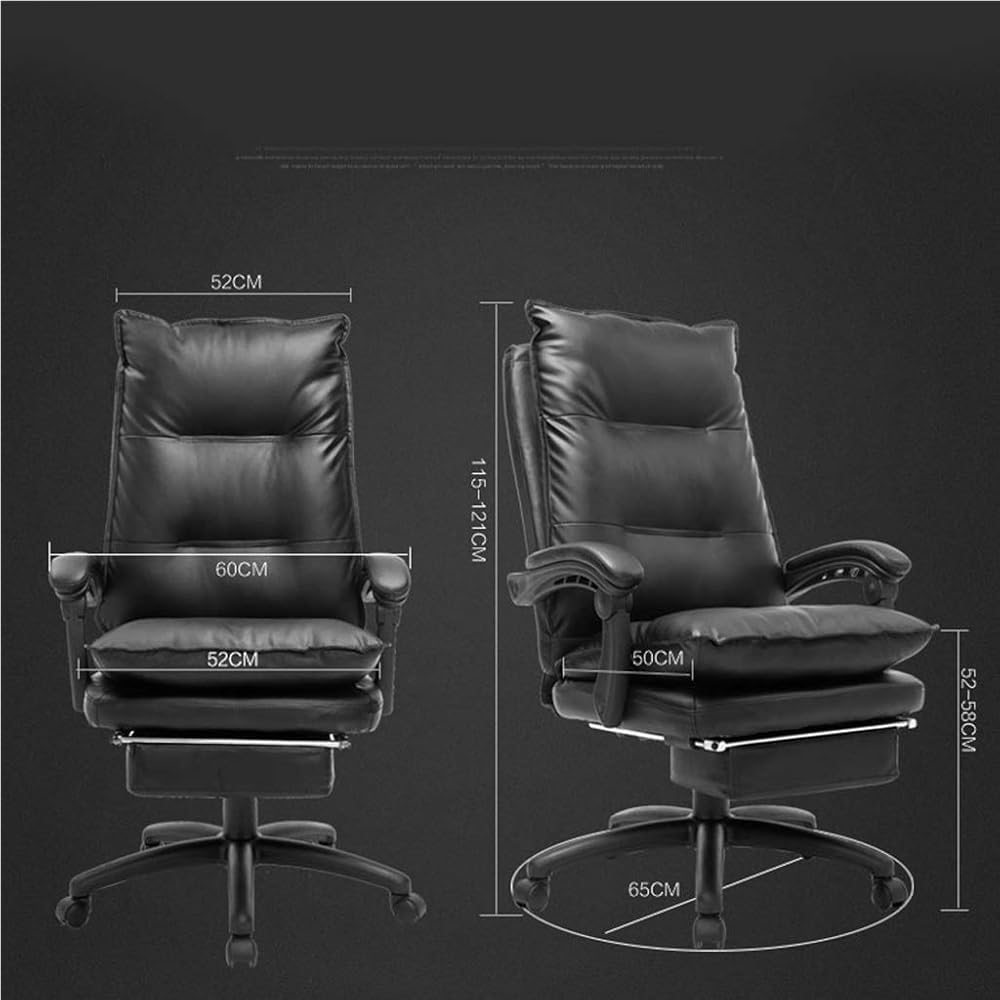 Moderna Sedia Da Ufficio Reclinabile In Pelle Con Meccanismo Di Sollevamento E Girevole, Comoda Sedia Da Ufficio Con Schienale Alto, Sedia Ergonomica Per Computer, Per Gaming O Postazione Di Lavoro I