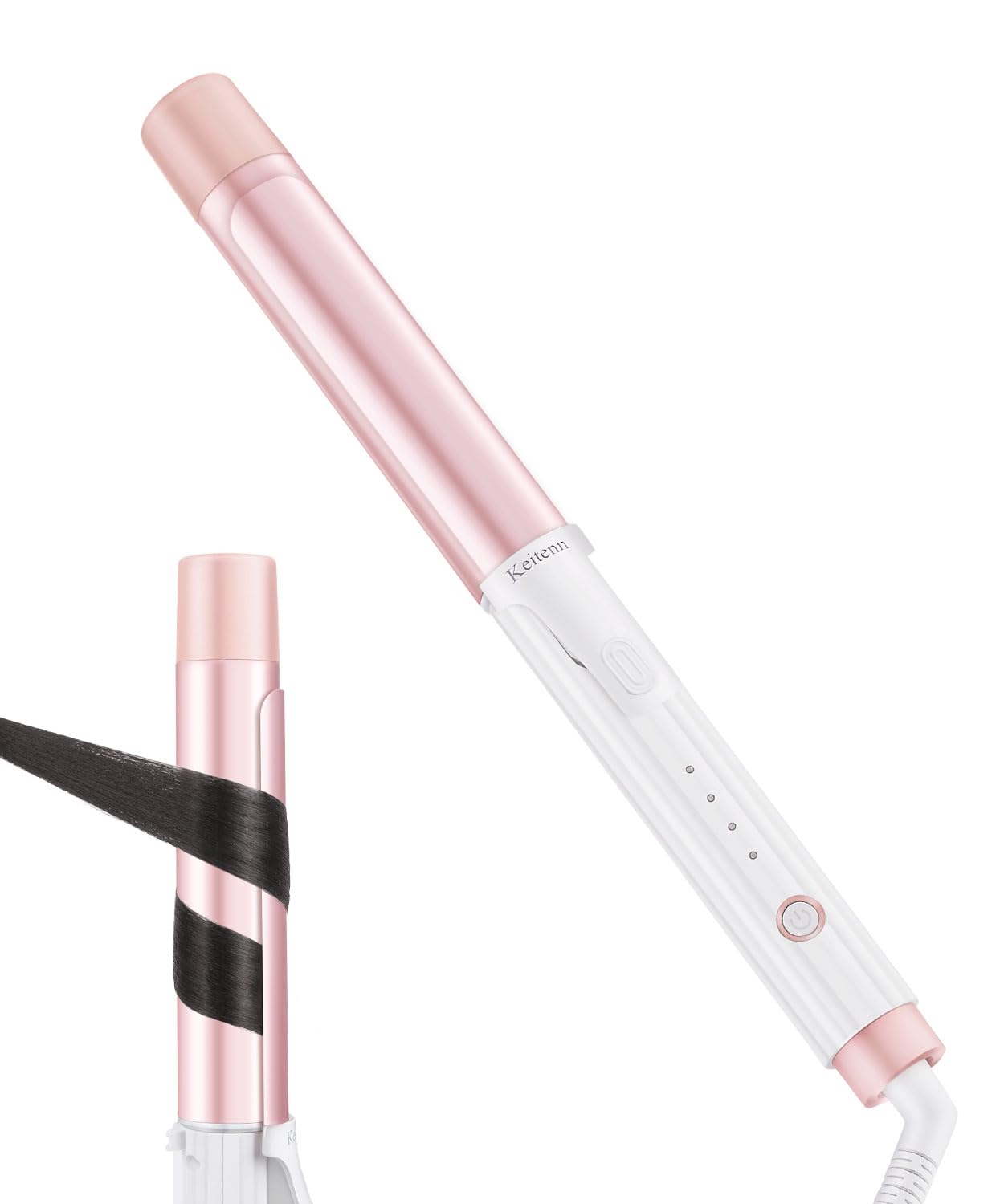 Amazon | Keitenn セラミックカールアイロン 32mm ピンク ヘアアイロン