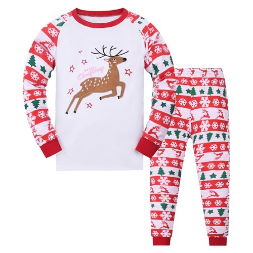 Codkkre Weihnachts Schlafanzug Kinder Unisex Jungen Mädchen...