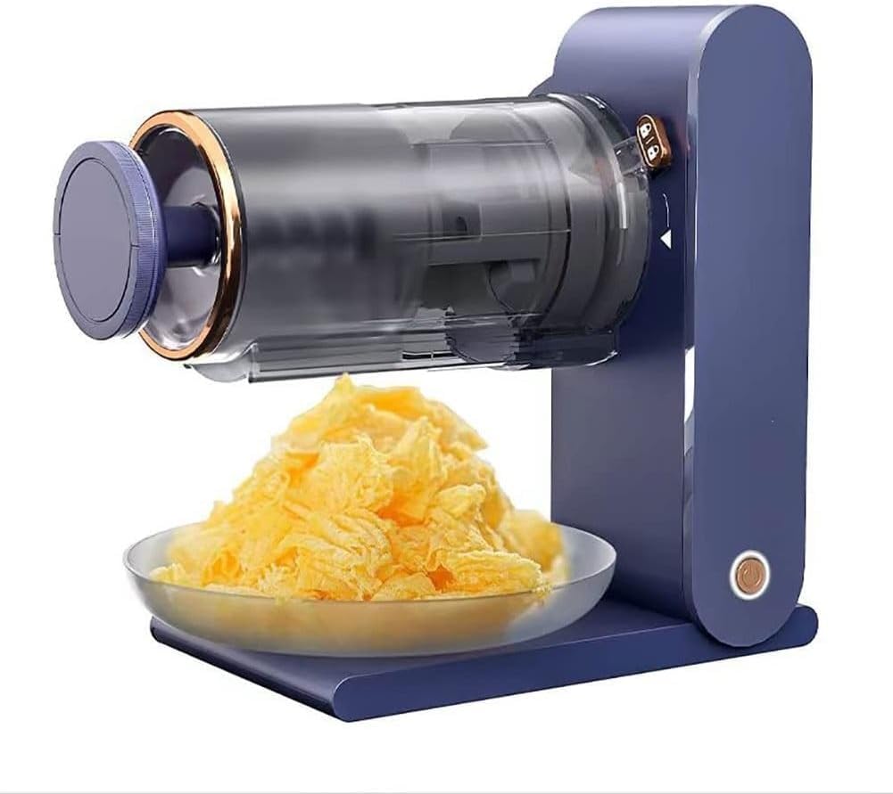 Broyeur à Glace Rechargeable - Broyeur à Neige Silencieux avec moules à glaçons et vis sans Fin pour des Boissons et Desserts Frais et rafraîchissants