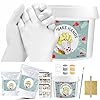 McNory Kit de Moulage Main Couple Empreinte 3D Adultes Famille Pieds et Mains – Idee Cadeau Femme et Homme Alginate – Cadeau Amoureux avec Plâtre pour Moulages – Sculpture d’Art Décoratif
