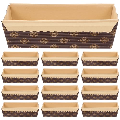 BAZEITFLOW 25 pièces Moules Papier pour Cake Résistants Haute Température Rectangulaires Jetables pour Gâteau et Pâtisserie pour Cuisson Uniforme et Décoration