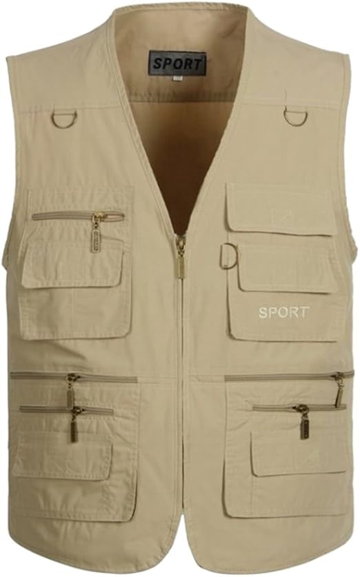 Gilet de pêche à la mouche, veste de voyage pour photographe, veste de voyage avec poches