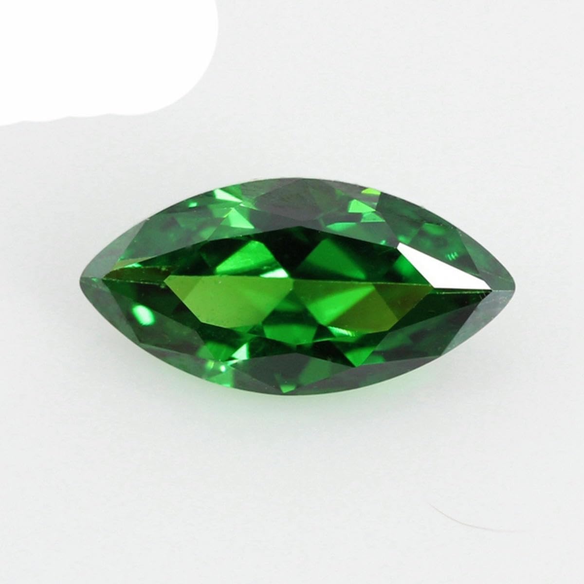 Lot de 50 perles synthétiques multicolores brillantes en oxyde de zirconium de forme marquise pour bijoux - 2 x 4 mm ~ 10 x 20 mm - 6 x 12 mm
