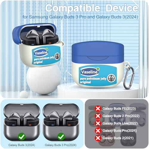 Case-Compatible-with-Samsung-Galaxy-Buds-3-Pro-Case-Buds-3-Case-2024-with-Cleaner-Kit-Cute-Funny-Cartoon-Shockproof-Design-Silicone-Protective-Cover-with-Keychain-for-Men-Girls-Women-Blue