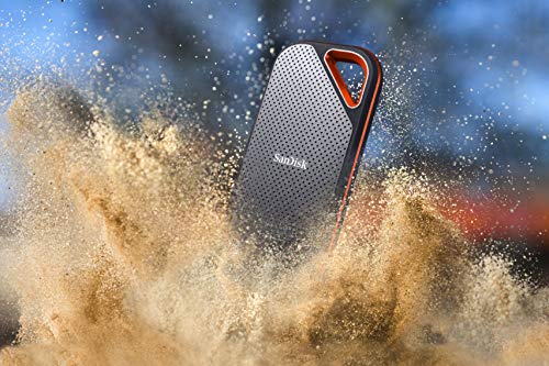 SanDisk Extreme PRO SSD Portatile 1 TB, Velocità di Lettura fino a 1050 MB/s, USB-C, Resistente e Impermeabile
