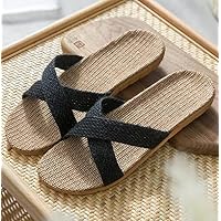 Zapatillas Casa Chanclas Sandalias Chanclas De Lino para Hombre