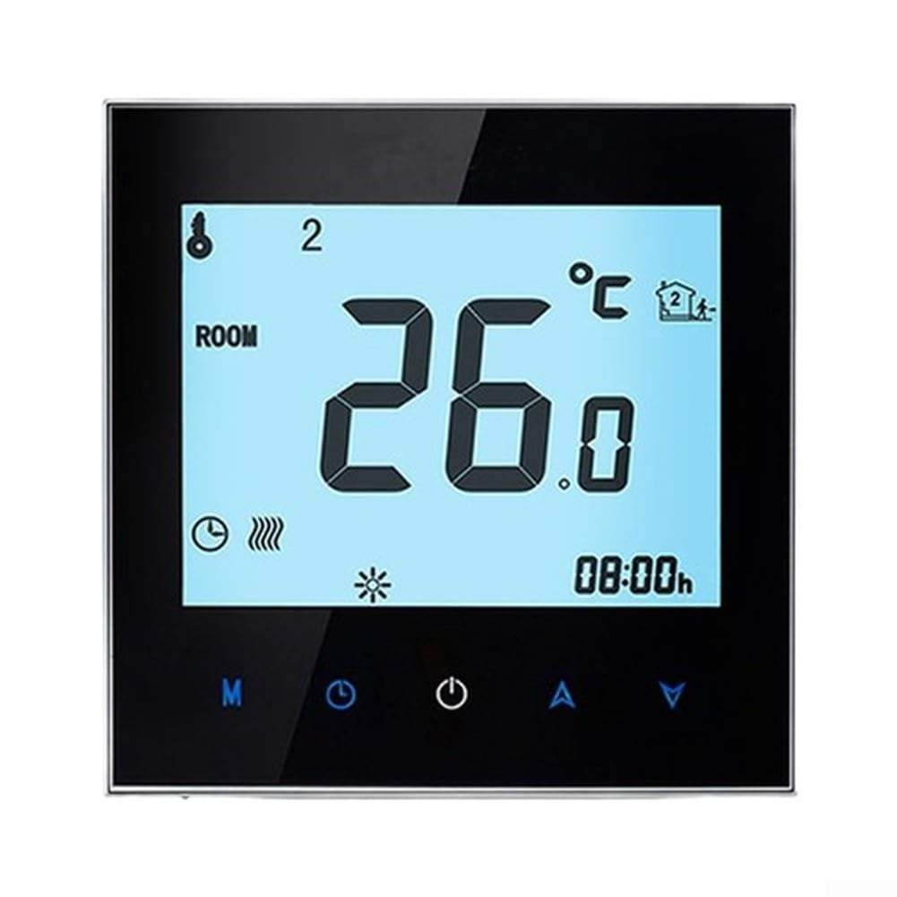 Termostato WiFi Smart per Caldaia Controllo Vocale(Electric-Black)