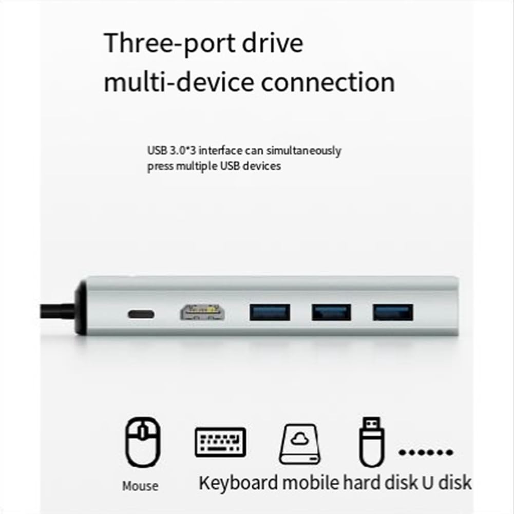 Stacja dokująca 6 w 1 z podwójnym protokołem +NVME ze stopu aluminium 6 w 1 Dual-Protocol +NVME stacja dokująca TYPE-C obudowa dysku twardego M.2 NVME Dual Protocol