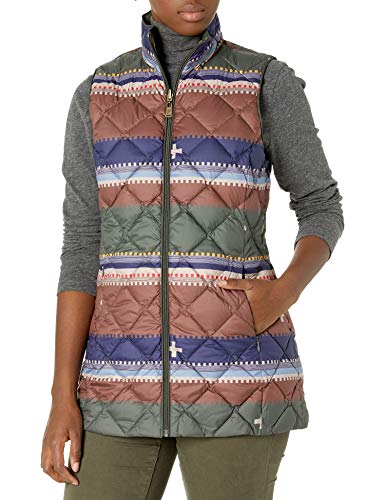 Pendleton Women's Bridger Quilt Vest, Olive, XS