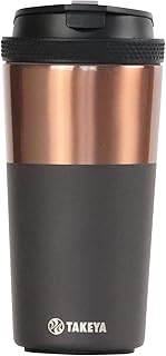 タケヤ公式 タンブラー 350ml 真空 断熱 二重構造 TAKEYA FLASK タンブラー12 ステンレス ツートーンカラー 保冷 保温 熱湯 シリコーンパッド 付き キャンプ スポーツ ワークアウト アウトドア オフィス ドライブ カフェ 持ち歩き タケヤフラスク TAKEYA チャコールブラウン