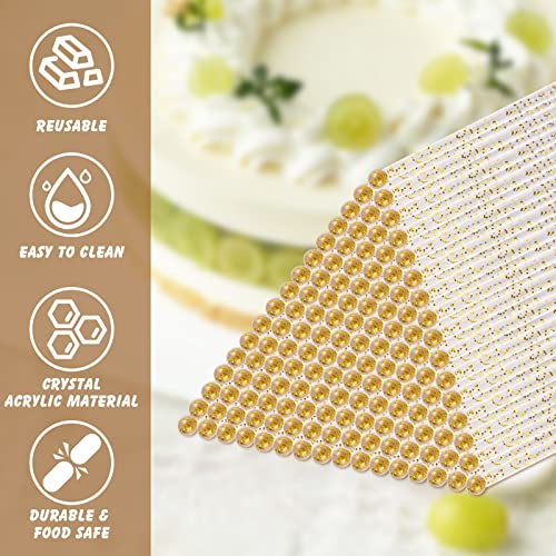 50 Pcs Cake Topper Sticks For Cake Toppers Coffee Stirrers Reusable For Bar Photo Booth Sticks For Birthday Party(Gold) #TOP3