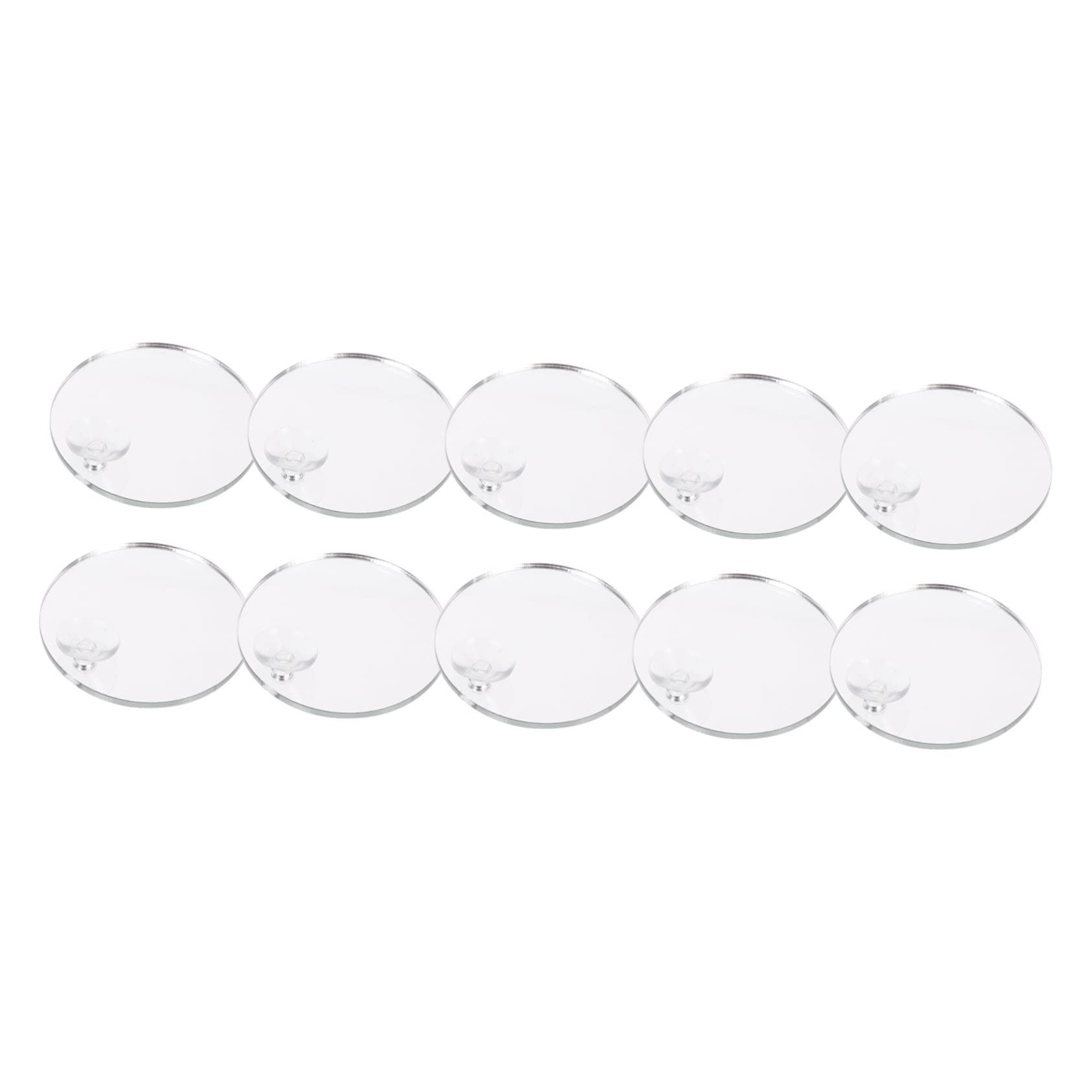 FRCOLOR 40piezas Espejos De Entrenamiento para Betta Decoraciones De Acuario Accesorios para Peceras Espejos De Resistentes Juguete para Peces Compatible Agua Dulce y Salada