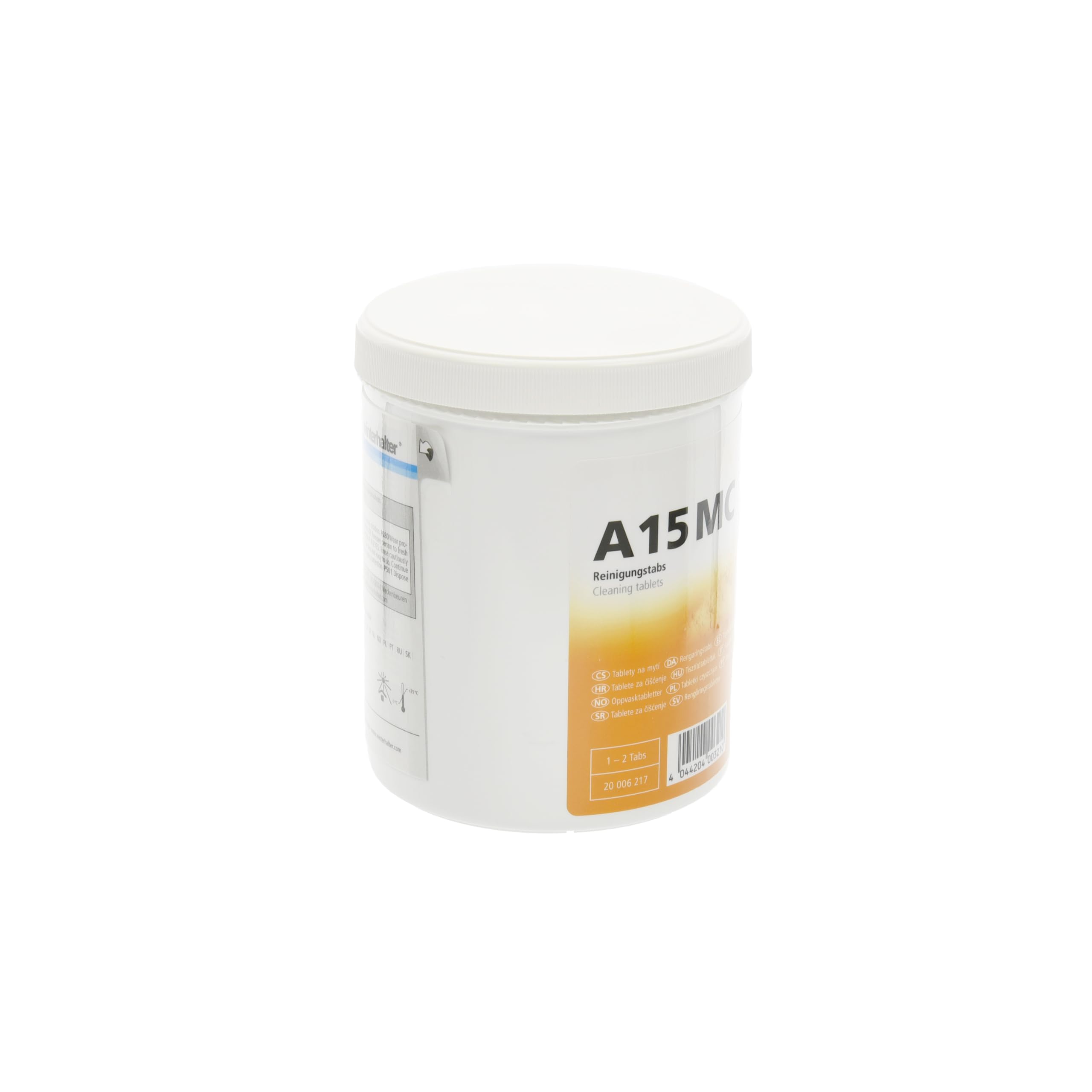 Winterhalter A15 MC Compresse detergenti per lavastoviglie 20006217 Set di 2 lattine da 25 compresse detergenti per la ristorazione professionale, rimuove calcare, depositi e odori –A15 MC