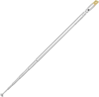 uxcell Replacement 65cm 6 Sections Telescopic Antenna Aerial for Radio TV