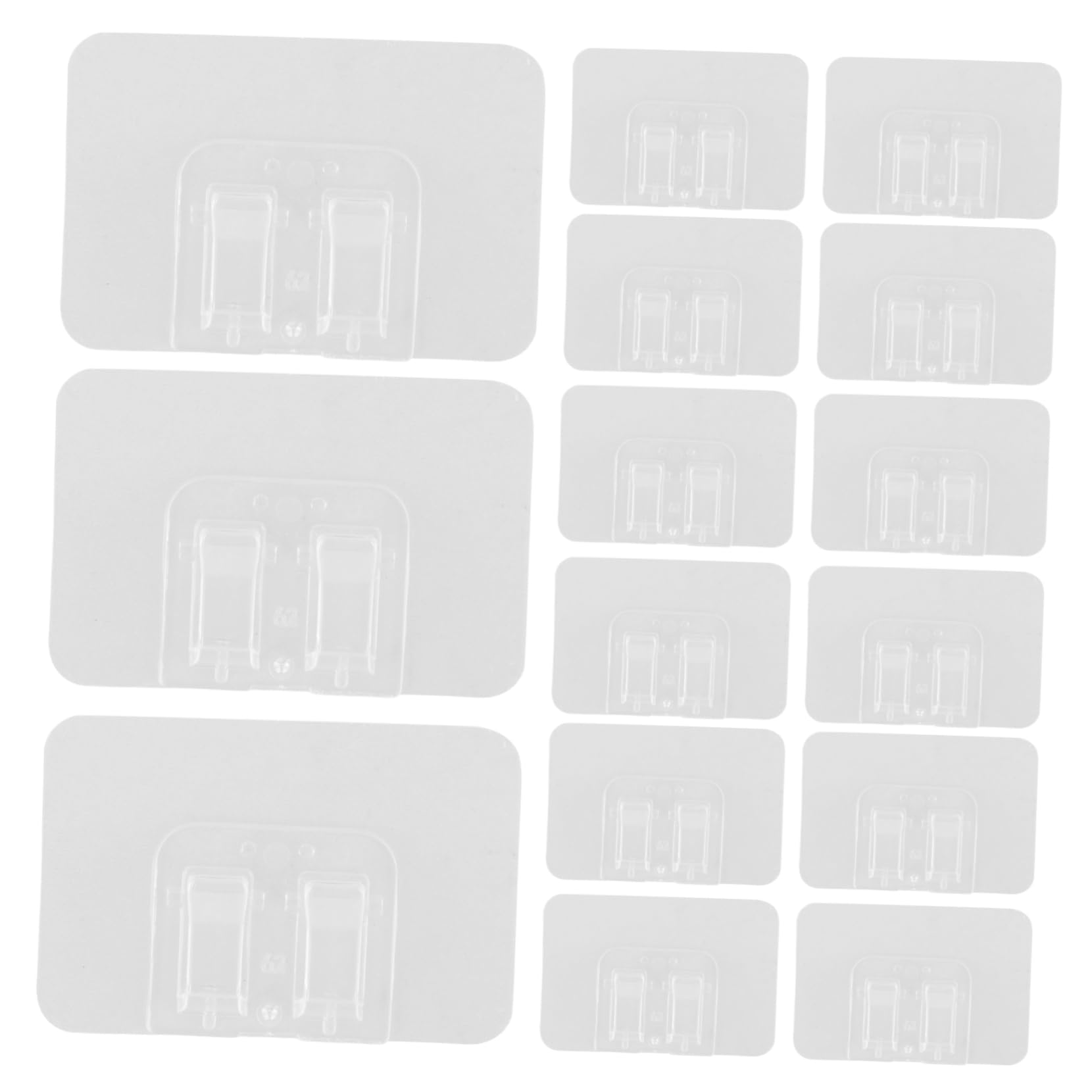 OFFSCH 50pcs Outdoor Light Clips Self Adhesive Cord Holders for Easy Installation for Christmas Decorations Strong Grip Light Hooks for Patio Garden Use