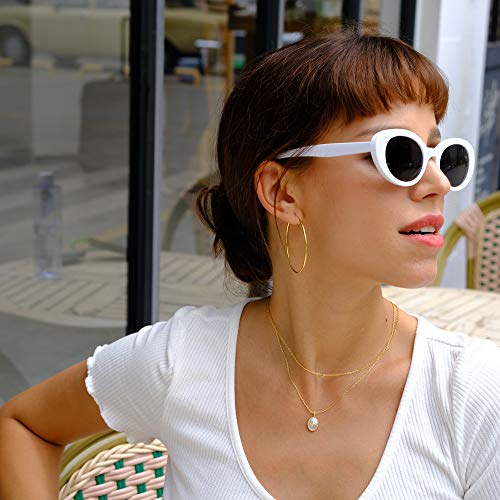 Thin Gold Hoops | 1.2mm Sterling Silver Simple Large Hoop Earrings | Minimalist Skinny Threader Gold Hoop Multiple Sizes in Gold and Silver2