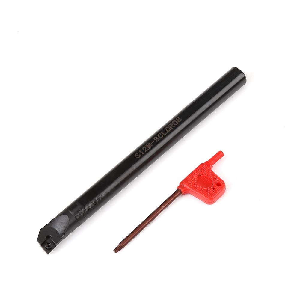 3pcs SCLCR CNC Cutter Cutter Bar avec 10pcs CCMT0602 Insert et 3pcs Clé 1pcs S07K-SCLCR06 Barre d'alésage 1pcs S10K-SCLCR06 Barre d'alésage 1pcs S12M-SCLCR06 Barre d'alésage