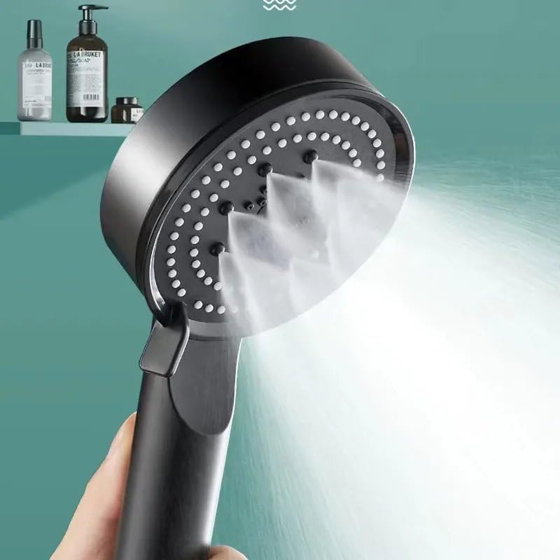 UNIQUE VATIKA Handheld Shower Head high-pressure water flow multi-functional with 5 unique spray modes Handheld Shower for Bathroom Water Saving Sprayer Shower Head with Hose