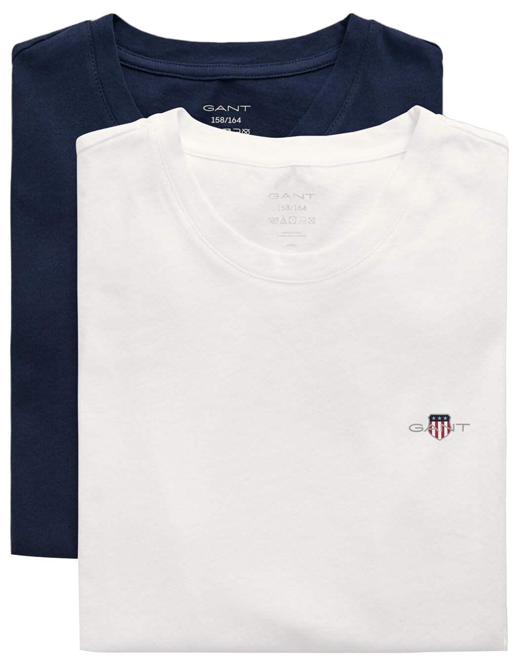 GANT Boys' T-Shirt, Navy/White, XXL