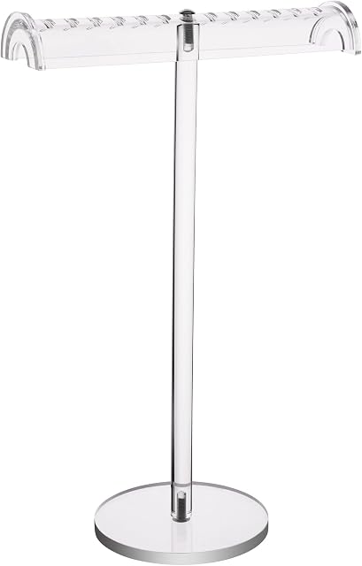 Clear Acrylic Necklace Stand Pendants Jewellery Display Holder Rack Organizer