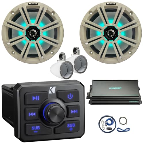 Receptor KICKER 51KBTR Bluetooth para audio marino