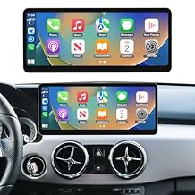 2026 Upgraded 12.3" Ultra-Narrow Touchscreen Wireless CarPlay Android Auto Receiver Compatible with Mercedes-Benz GLK Class X204 GLK250 GLK300 GLK350 20132015, for NTG 4.5/4.7 System