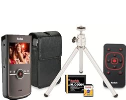 Kodak Zi8 Pocket Video Camera Bundle Black Kodak Li-Ion