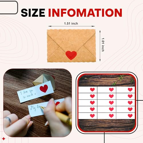 Image of Blank I love you Valentines day Cards and Envelopes - Mini Envelopes with Love Notes, Valentine's Day Gifts, Love Card for Her, Valentine Gifts for Him, DIY Valentine Cards and I Love You Notes