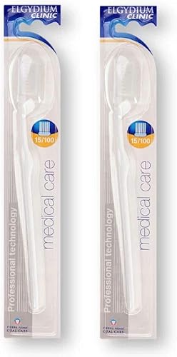 Cepillo de dientes Elgydium Clinic 15/100, extremadamente suave, paquete de 2