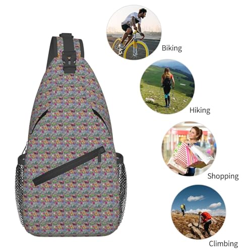 Mochila cruzada cómoda ZebraPrint para llevar todo sin cansar tu espalda 6
