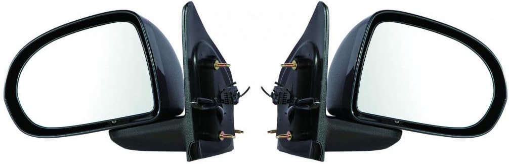 For Jeep Compass 2007 2008 2009 2010 Door Mirror Driver Side Power | Non-Heated | Textured Black | Replacement For CH1320263 | 5115043AG