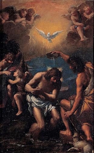 Cuadro il Battesimo di Cristo Solución para Paredes Vacías 60x90